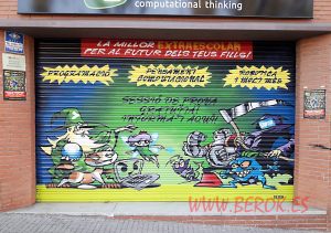 graffiti persiana personajes cartoon